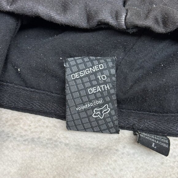 ✅Fox Racing Rockstar Energy Drink Hoodie Mens LARGE Full Zip Graphic Y2K - Picture 5 of 10